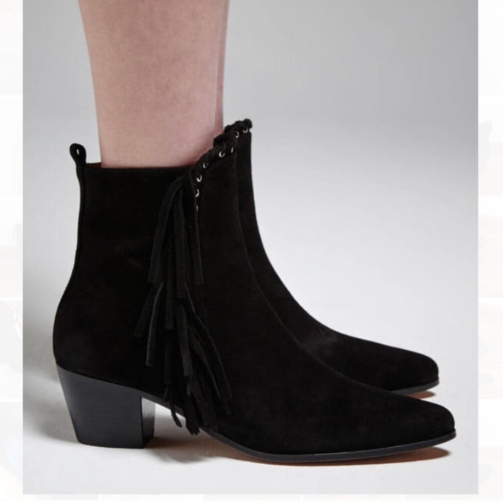 IRO Nooey Side Fringe Short Boots